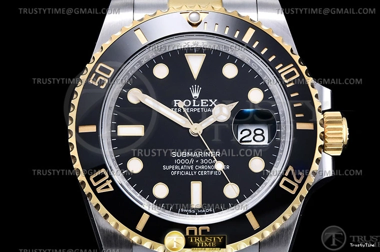 1114 RelaxedFit Submariner 116613LN 904L YG SS Blk VSF VS 1092